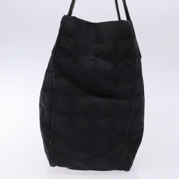 CHANEL New Travel Line Hand Bag Nylon Black CC Auth - Picture 4 of 16